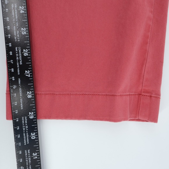 Brooks Brothers Mens Salmon Red Cotton Chino Pants Size 34x29 Flat Front Casual - Picture 5 of 6